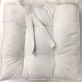 White Linen Chair Cushion - 45cm x 45cm