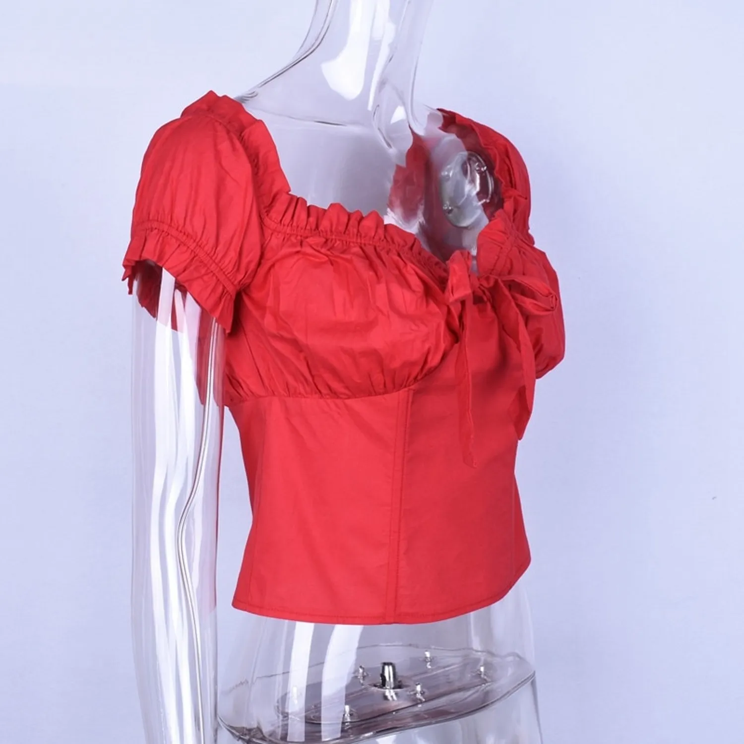 Women's Summer Casual Off Shoulder Crop Top