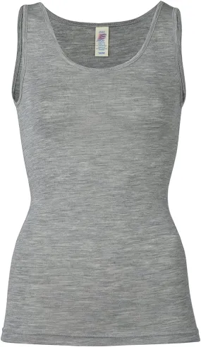 Women's Thermal Base Layer Top - Lightweight Moisture Wicking Merino Wool Silk Sleeveless Undershirt
