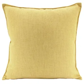 Yellow Linen Cushion - 55cm x 55cm